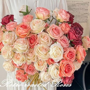 Fatto <span class=keywords><strong>a</strong></span> mano High-in giardino <span class=keywords><strong>Monet</strong></span> ispirato ai ornamenti di stoffa Rose decorazione tavolo da pranzo per soggiorno per ristoranti - Product Image 1