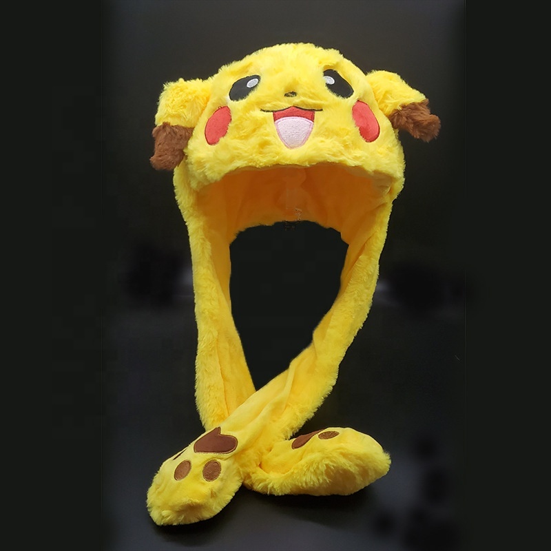 Chapeau Lapin LED ZOMKIFA – Oreilles Qui Bougent – Peluche Douce – Pour Adultes & Enfants – Cosplay, Fêtes, Pâques