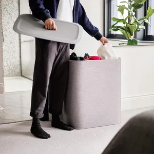 New Design <strong>Wholesale</strong> China Factory Price <strong>Laundry</strong> Hamper Bucket Canvas Storage <strong>Basket</strong> - Product Image 5