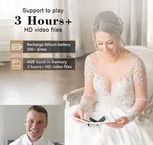 BEST DAY EVER 7 Inch IPS Digital Book Wedding Card Linen Cover Video Brochure