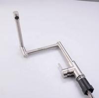 Robinet de cuisine rotatif chaud/froid en acier inoxydable 304 de haute qualité avec cartouche céramique et finition chromée – Offre Spéciale