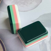 Jeu de Mahjong vintage américain avec des tuiles à motifs floraux botaniques, en bambou, avec des motifs de rose, de figuier, d'hibou, de papillon, de dragon et de joker