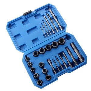 Broken Nut Extractor Set 26 Pc Carbon Steel Hex <b>Screw</b> Remover <b>Drill</b> <b>Bit</b> For Home Auto Repair Tool - Product Image 4