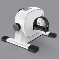 Mini vélo d'exercice portable pour la remise en forme à domicile, entraîneur de bras et de jambes avec écran LCD, appareil d'exercice compact sous le bureau