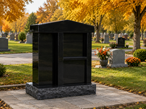 Columbarios Tradicionales Americanos de Granito Negro Ensamblados con 2 Años de Garantía para Cementerio - Product Image 2