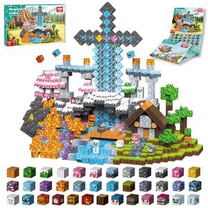 200 pièces de cubes de <span class=keywords><strong>construction</strong></span> magnétiques, jouets éducatifs STEM pour enfants - Product Image 5