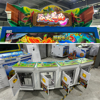 Table de jeu de pêche sur pied QIQU personnalisée pour 4 joueurs Ocean King 4 Brand New World 65 pouces pour salle de jeux américaine