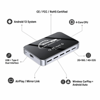 Boîtier IA Android 13 pour Voiture, Adaptateur CarPlay avec 2G 16G 4G 32G