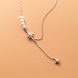 Collier en argent S925 avec pendentif cerise fruitée orné de diamants et chaîne de clavicule en perles, version coréenne tendance pour femme, idéal pour les fiançailles - Product Image 4