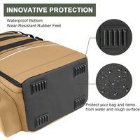 Sac à dos de pêche résistant à l'eau avec compartiment isotherme, rangement pour aliments et appâts, porte-cannes inclus