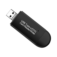 Lecteur de carte tout-en-un Type C USB 2.0 ROG Accessoire d'installation externe pratique pour téléphone portable et ordinateur