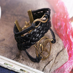 Pulsera de Cuero PU con Diseño de Jay de Los Juegos del Hambre, Estilo Vintage, para Hombre y Mujer - Product Image 5