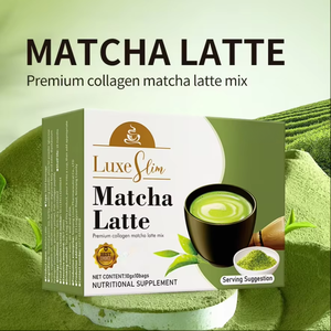 Café instantáneo en caja con sabor a chocolate dulce Matcha Latte té verde en polvo sin azúcar y adelgazante con embalaje en bolsa - Product Image 6
