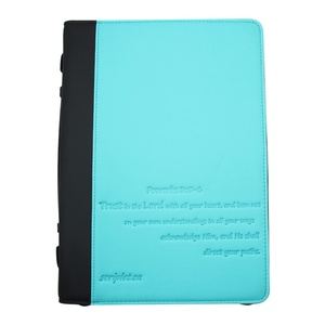 BOSHIHO Christian Bible Case Zippered Bible Bag Faux Leather Bible Cover with Custom Logo (Embossed/Printed) for <b>Men</b> and Women - Product Image 1