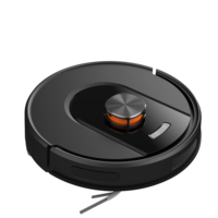 Robot Aspirateur Intelligent avec Station de Vidange Automatique, Nettoyage des Sols, Aspiration Puissante 5000Pa, Navigation Laser, Contrôle par Application - Balayage et Lavage