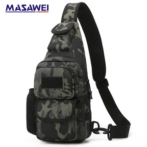 Masawei Tactical Chest Bag Nylon <b>20L</b> Outdoor Multifunctional Men's Shoulder Bag Crossbody <b>Backpack</b> - Product Image 1