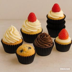 Bonne qualité gâteau Base personnalisé imprimé <span class=keywords><strong>Cupcake</strong></span> Liner antiadhésif Muffin Dessert plateau tasse gâteau emballage pour la cuisson - Product Image 6