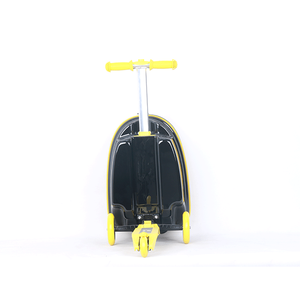 2025 nouvelle vente chaude <span class=keywords><strong>Scooter</strong></span> dur bagages abs pc roues pliantes pour chariot bagages enfants sacs de voyage valise boîte 21 pouces - Product Image 4