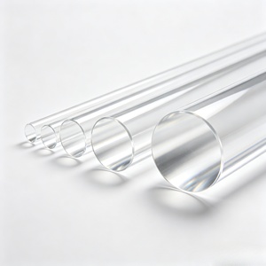 Tube en acrylique fumé noir, profil plastique rond extrudé de 90 mm pour équipement électrique industriel - Product Image 2