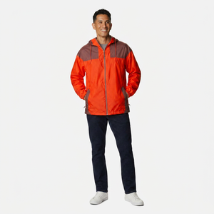Premium Quality Coated Hooded Waterproof Windbreaker <b>Jackets</b> Latest Style Best Material Custom Embroidery Decoration Top Selling - Product Image 1