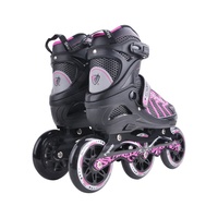 Patins à roulettes de vitesse en ligne classiques et populaires pour l'extérieur avec roulements ABEC-7, châssis en aluminium et roues en PU lumineuses