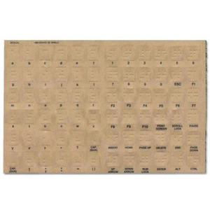 Clavier Braille Autocollants pour les Aveugles et Malvoyants - Product Image 1