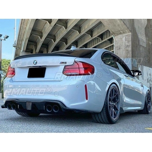 สปอยเลอร์คาร์บอนไฟเบอร์สีดำแบบ P Style สำหรับ BMW ซีรีส์ 2 รุ่น F22 F87 M2 ปี 2014-2019 M235i M240i 218i 220i 228i - Product Image 2