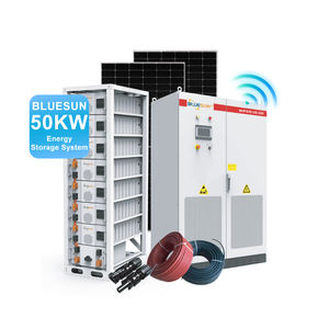 Ensemble complet tout-en-un certifié système solaire hybride commercial hors réseau <span class=keywords><strong>de</strong></span> 50kw avec batterie solaire au lithium batterie externe - Product Image 3