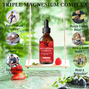 Premium personalizzato triplo magnesio complesso gocce glicinato tauro citrato con <span class=keywords><strong>L</strong></span> teanina vitamina D3 B6 B12 calcio potassio - Product Image 5