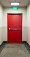Porte coupe-feu EI120 avec barre anti-panique pour escaliers et sorties de secours, protection contre la fumée et le feu, porte anti-feu en acier pour l'intérieur des bâtiments