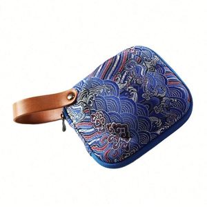 Estuche Rígido Portátil de Viaje para Juego de Té, Diseño Nuevo, EVA, Bordado Chino - Product Image 2