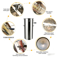 Seau extracteur de miel en acier inoxydable épaissi, agitateur, outils d'apiculture, machine à fondations pour cadres de ruches LIANHENONGMU