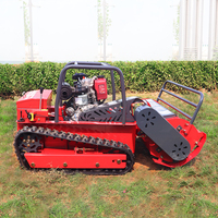 Livraison gratuite, tondeuse à gazon à moteur diesel CE EPA, machine agricole à chenilles en caoutchouc, tondeuse à gazon robotisée télécommandée