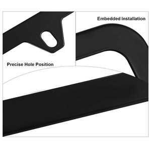 Tấm Giấy Phép Khung Tùy Chỉnh Thiết Kế Dập Nổi Xe Số Tấm Nhôm Màu Đen Giấy Phép Tấm Chủ Với Vít Mũ Phụ Kiện Xe Hơi - Product Image 4