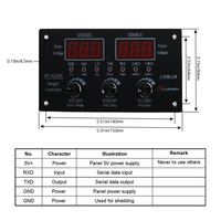Contrôleur automatique de hauteur de torche plasma, kit de levage axe Z à tension d'arc avec moteur pas à pas, panneau d'affichage pour machine de découpe CNC HLTNC
