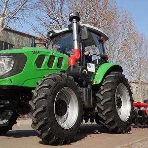 Tractores de granja de China, tractores de rueda grande 4WD, 140HP, 150HP, 160HP, para agricultura agrícola con cabina en Perú