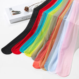 Pantimedias Sexys Ultra Transparentes de Colores, Medias de Nylon Transparentes de Alta Elasticidad <span class=keywords><strong>en</strong></span> Colores Pastel para Mujer, Prendas para Piernas Suaves - Product Image 2