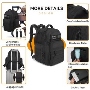 <span class=keywords><strong>Sac</strong></span> à <span class=keywords><strong>dos</strong></span> à langer tactique grand format 7-en-1 <span class=keywords><strong>avec</strong></span> station de change pour maman, bébé, femme, homme, papa – Indispensable pour les voyages et les nouveau-nés - Product Image 5
