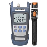 Professional FTTH Fiber Optic Tool Kit OPM 10mW VFL SC FC-6S Cleaver CFS-3 Stripper Waterproof Large Capacity Bag Set FNET-10