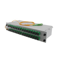 Boîtier de raccordement SC/APC 1x32 ports, Splitter PLC à fibre optique 1:32 avec pigtail de 1,5 m 0,9 mm