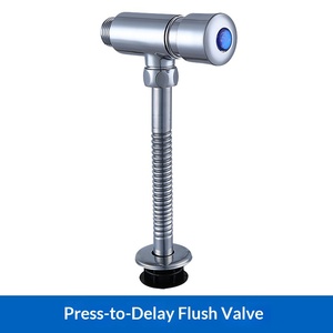 Vanne de chasse d'eau murale moderne en laiton pour urinoir, à commande manuelle, à fermeture automatique, chromée, avec temporisation, pour robinet d'urinoir - Product Image 6