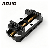 ZPP Quick Change Zero Point Manual Vise CV255125 20KN Kekakuan Tinggi Presisi CNC Machine Workholding Vise