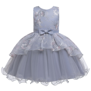 2018 Del Bambino Vestiti Della Ragazza Vestito Dal Fiore Bianco Battesimo Abito Neonato Della Ragazza di Natale Battesimo del Vestito di Compleanno - Product Image 1