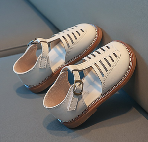 Sandales pour bébé en cuir souple, chaussures d'été pour tout-petits, petites chaussures pour filles et garçons, sandales pour nouveau-nés, antidérapantes, premières chaussures - Product Image 4