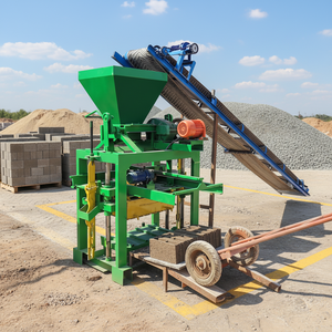 Mesin Pembuat Bata Ringan Semi Otomatis Qt4 - 24 Murah, Mesin Pembuat Bata Semen Interlocking - Product Image 1