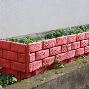 Clôture de jardin en plastique épais à motif de briques, décoration extérieure pour bordure de jardin, mur de soutènement pour potager - Product Image 3