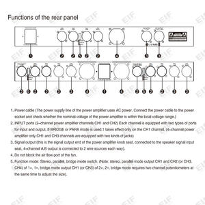 Amplificador de Potencia Digital Clase D AM26 Directo de Fábrica, 2600W@8Ohm 2800W@4Ohm, Amplificador de Audio OEM ODM - Product Image 6