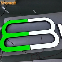 Enseigne LED 3D Cornall à lettres canal, étanche IP67, en acier inoxydable, pour publicité intérieure/extérieure, panneau logo de marque pour magasins