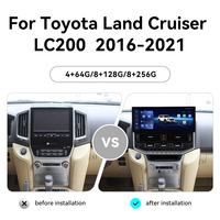 Écran ZWNAV 15,9 pouces pour Toyota Land Cruiser LC200 2016-2021, Android 15, Carplay, unité principale DSP, GPS, autoradio multimédia, stéréo OEM