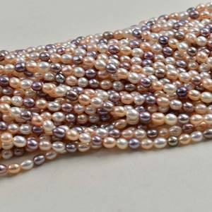 Perlas Sueltas Barrocas de Agua Dulce Naturales Grises de 4-10 mm, con Orificio Lateral, de Doble Cara, con Luz Intensa, para Manualidades, Venta al por Mayor - Product Image 3